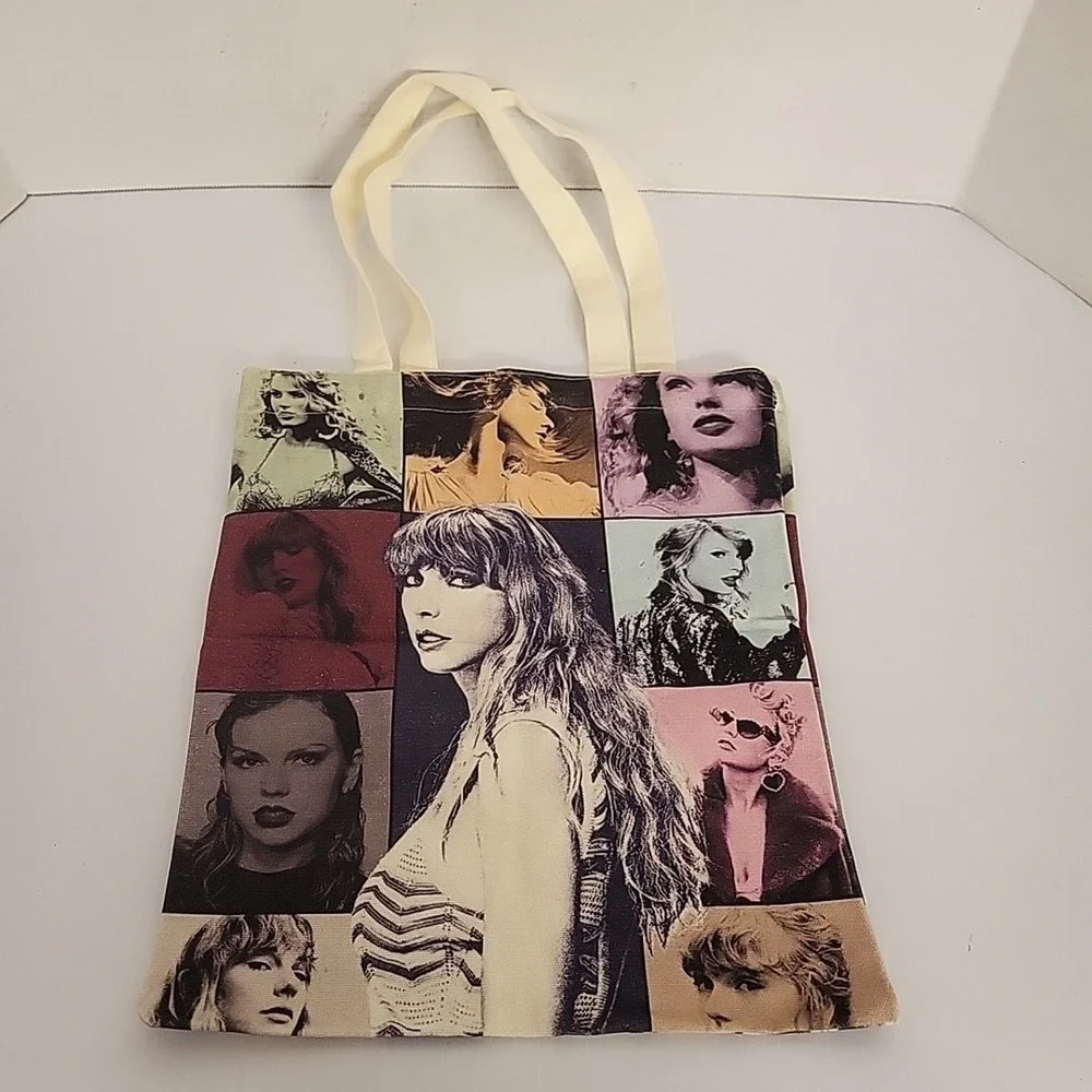 Taylor Swift Eras Tour Tote‎ Bag, Canvas Double Sided,  12 X 14